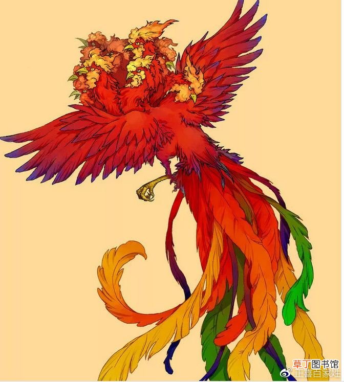 山海经异兽图 美得不可理喻的山海经中的奇珍异兽！