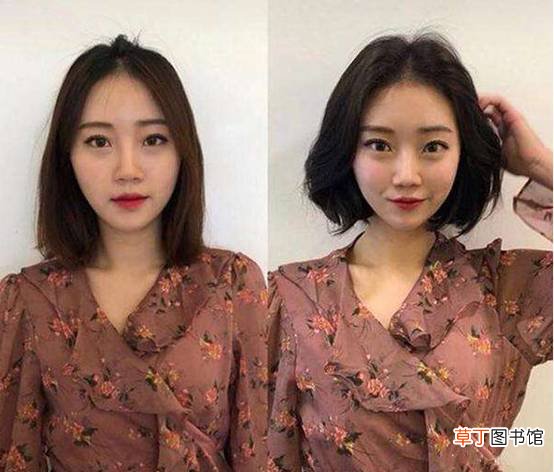 脖子短留长发还是短发