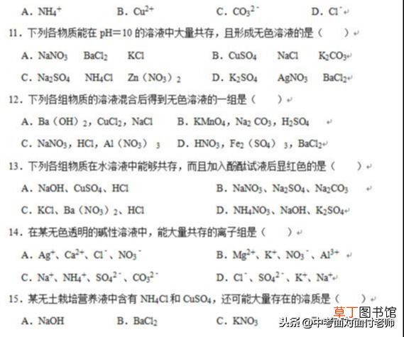 离子共存问题 离子或物质的共存问题