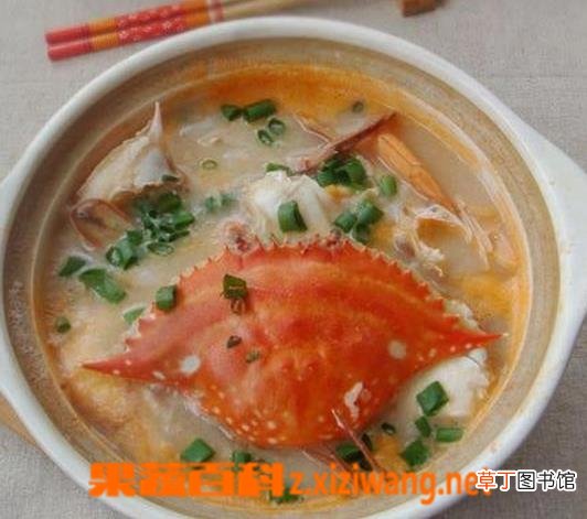 海蟹砂锅粥的材料和做法步骤