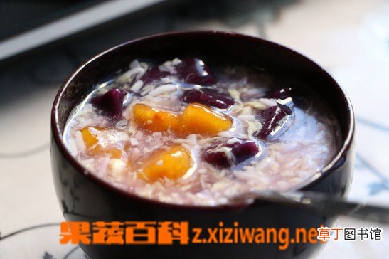 紫薯芋头粥的材料和做法步骤