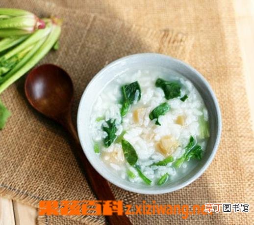 干贝菠菜粥的材料和做法