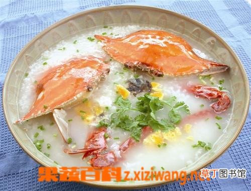 海蟹糯米粥的材料和做法步骤