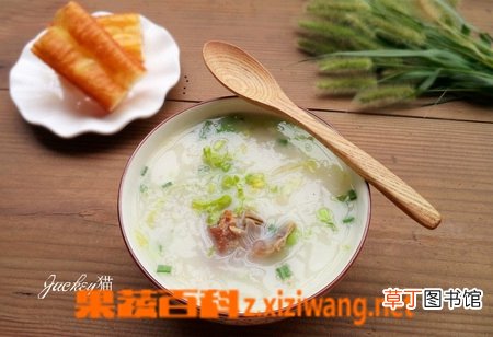 生菜丝烧骨粥的材料和做法步骤