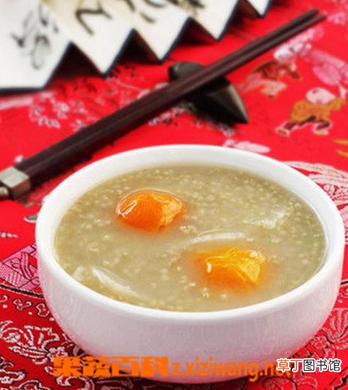 黑小米扶桑花粥的材料和做法教程