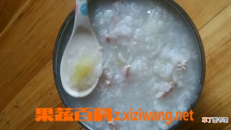 冬瓜瘦肉粳米粥的材料和做法步骤