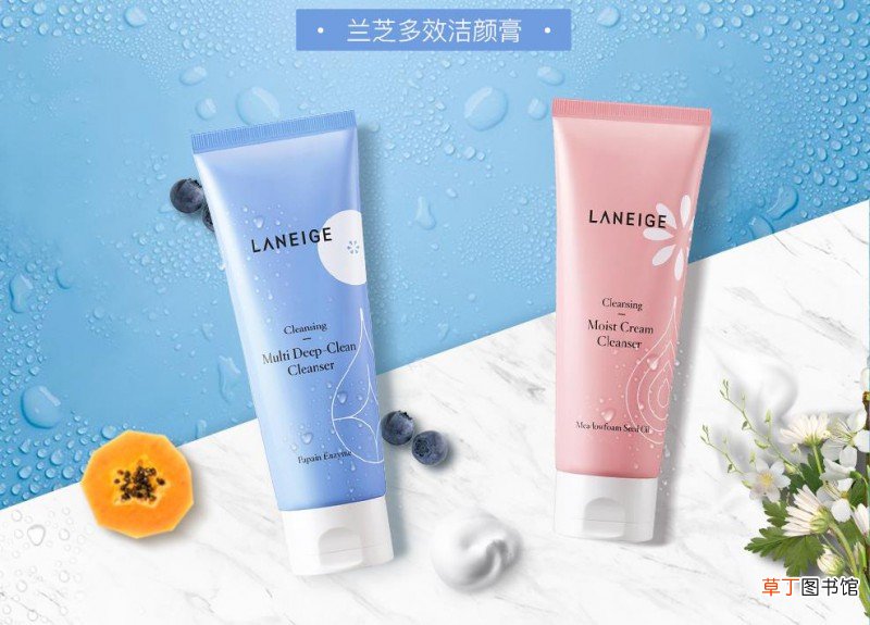 兰芝洗面奶蓝色和粉色有什么区别
