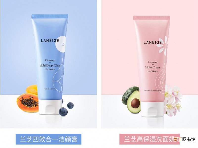 兰芝洗面奶蓝色和粉色有什么区别