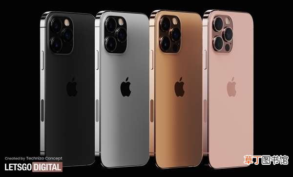 13 Pro最新渲染图曝光：小刘海、新增日落金/玫瑰金配色 iPhone