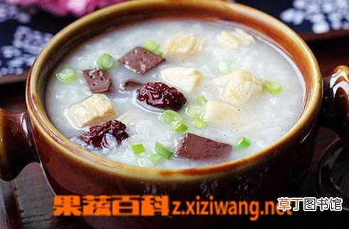 猪血腐竹粥的材料和做法步骤