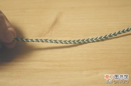 双色绳手链教程 两股红绳手链编法