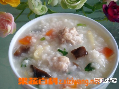 菇香肉丸粥的材料和做法步骤