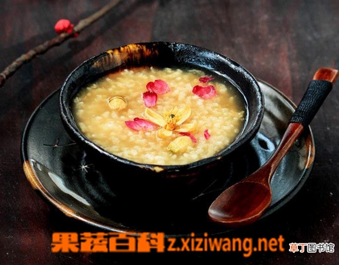 蜂蜜双花粥的材料和做法步骤