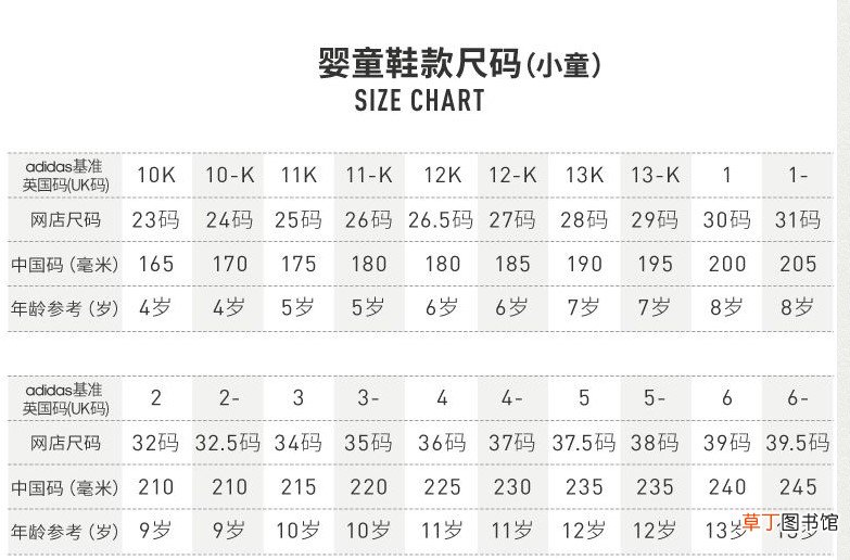 adidas鞋子尺码