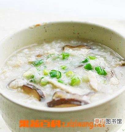 香菇鸡丝粥的材料和做法步骤