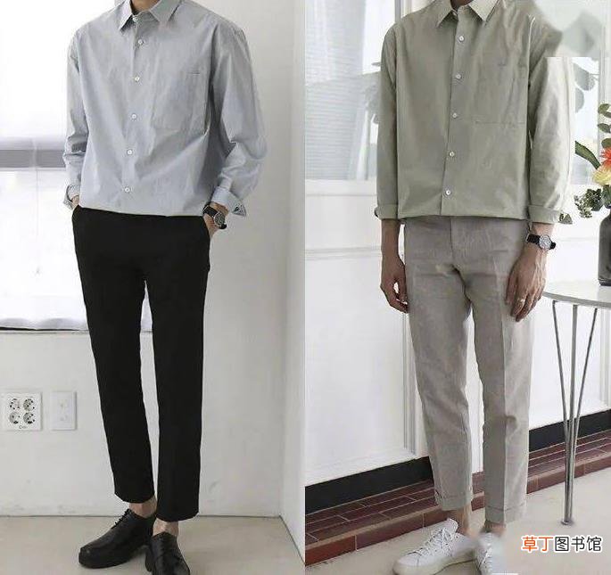 男士衬衫下面穿什么裤子