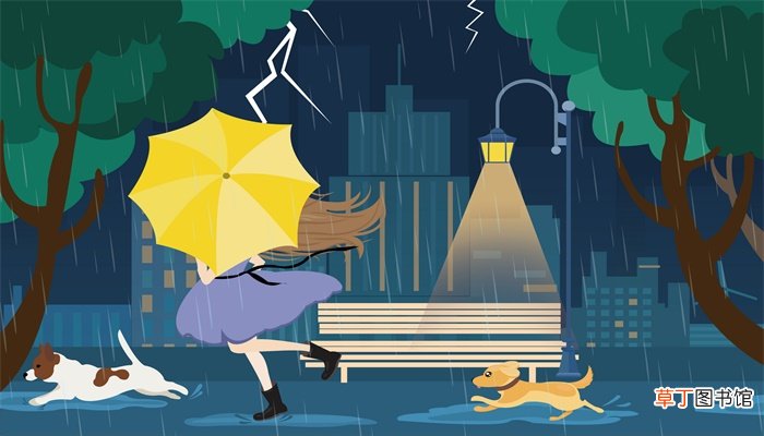 梦见被大雨淋