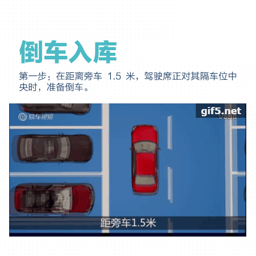 倒车入库+侧方停车技巧动图解 侧方位停车技巧图解