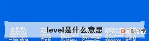 level是什么意思？