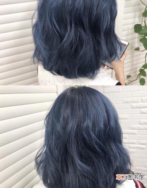 蓝黑色褪色全过程