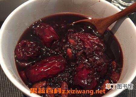 红枣红糖黑米粥的功效与作用