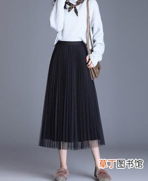 长款黑色半身裙怎么搭配