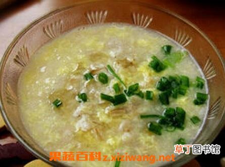 青菜鸡蛋粥的材料和做法步骤