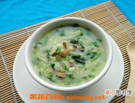 养生青菜粥的材料和做法步骤