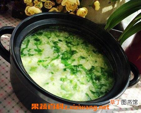 青菜鸡蛋粥的功效与作用