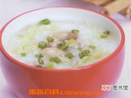 白菜鸡蛋粥的材料和做法步骤