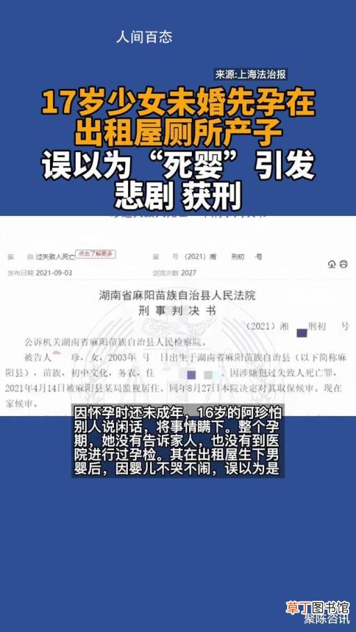 没有对男婴采取抢救措施 女子厕所产子误以为是死婴丢弃获刑
