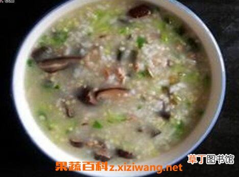 香菇大米粥的功效与作用