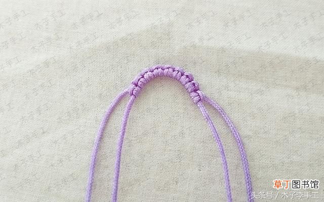 红绳手链编法 小花红绳手链编织图文教程