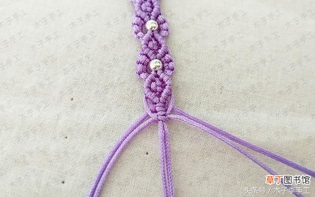 红绳手链编法 小花红绳手链编织图文教程