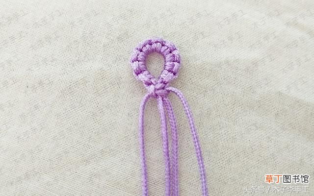 红绳手链编法 小花红绳手链编织图文教程