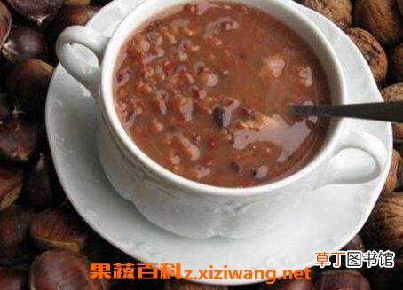 板栗红豆粥的功效与作用