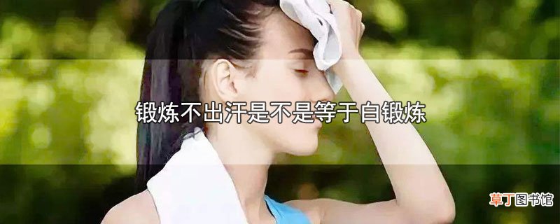锻炼不出汗是不是等于白锻炼