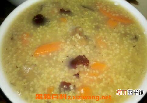 胡萝卜红枣小米粥的功效与作用