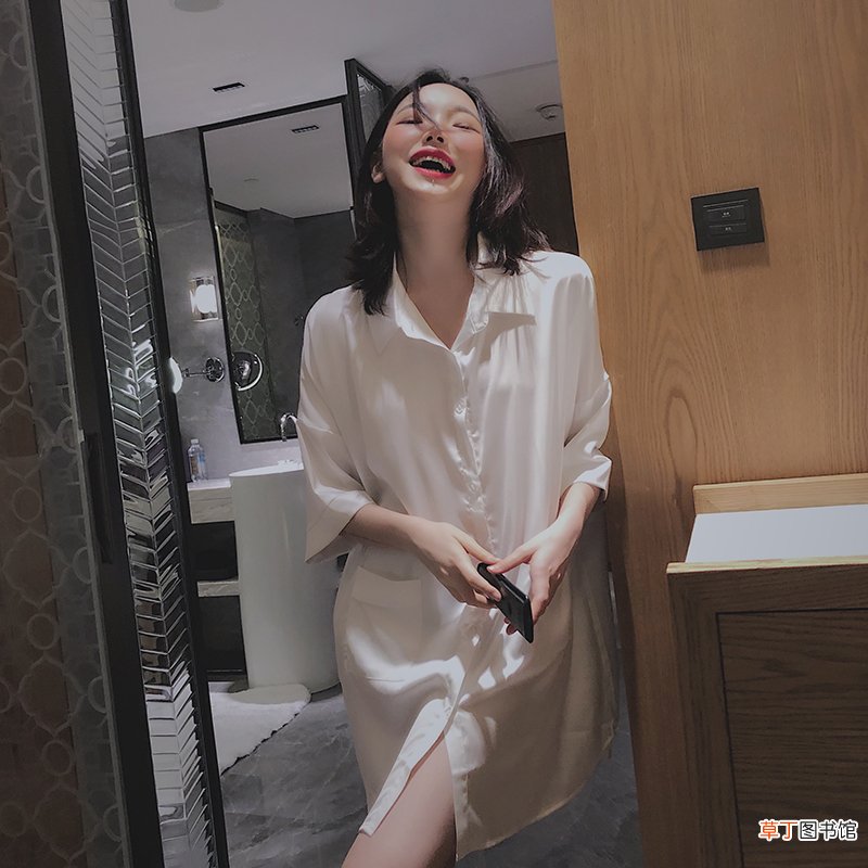 睡衣款衬衫怎么搭配
