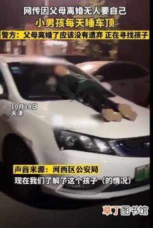 警方回复9岁男孩夜宿车顶 看了让人揪心