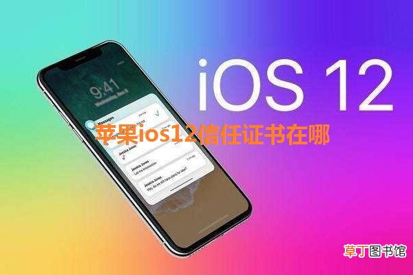 苹果ios12信任证书在哪