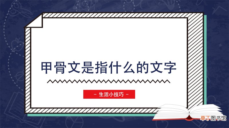 甲骨文是指什么的文字