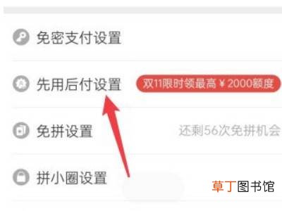 拼多多怎么设置先用后付