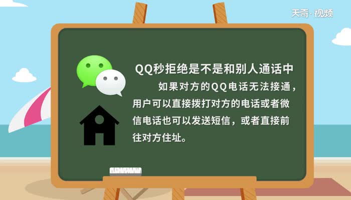 QQ秒拒绝是不是和别人通话中QQ秒拒绝是不是和别人通话中