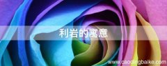 利岩的寓意