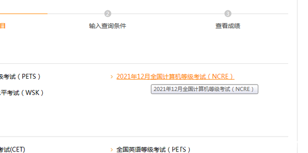 计算机二级成绩如何进行具体查询