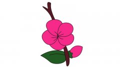 梅花简笔画教程梅花简笔画画法