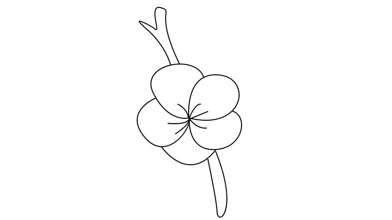梅花简笔画教程梅花简笔画画法