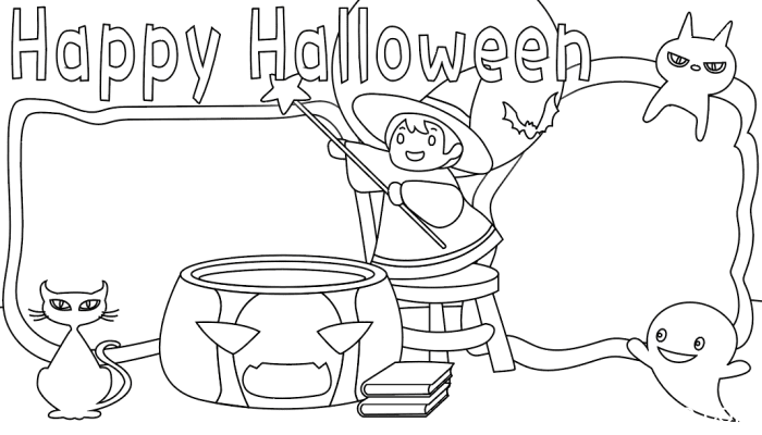 万圣节英语手抄报简单 万圣节英语手抄报简单的画法