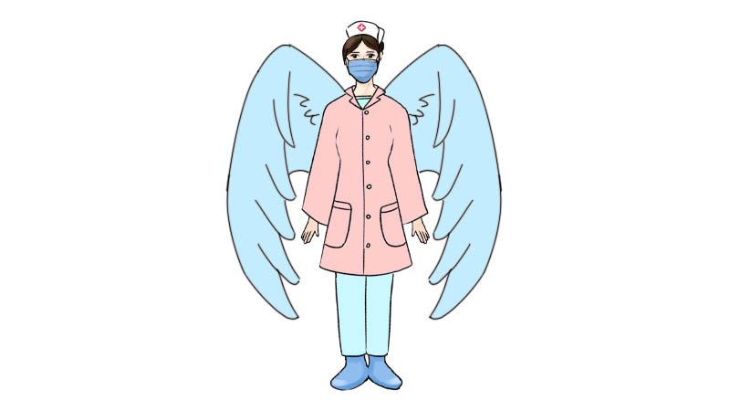 白衣天使简笔画的画法白衣天使简笔画的教程